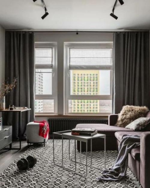 Дизайн квартиры в спокойных тонах на 46 кв. 04