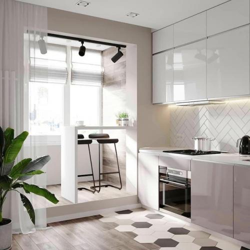 Интерьер квартиры, оформленный в современных трендах и цветах. 04