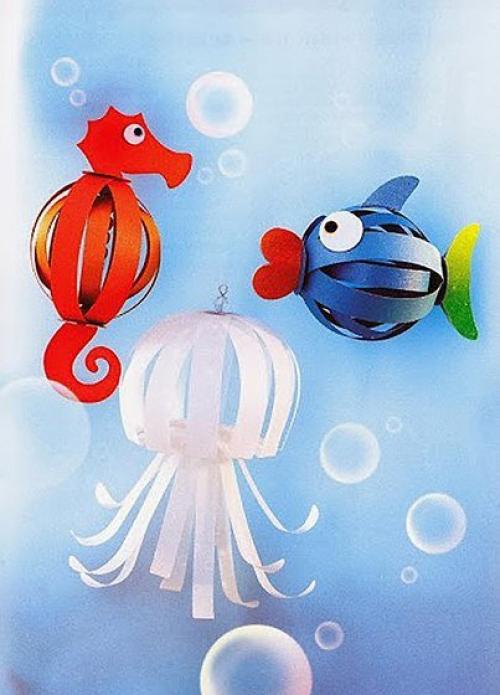 Идея для детского творчества: мы мастерим фигурки из бумажных полос? 04