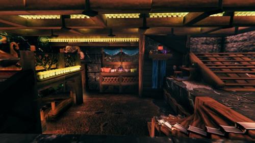 Горное шале, часть 5, интерьер - лестница и подвал. 03