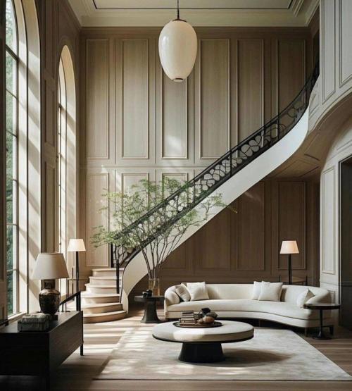 Потрясающий огромный частный дом с панорамными окнами. 01