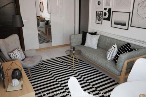 Скандинавский интерьер Хрущевской двушки. 04