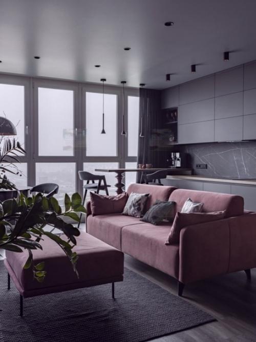 Мы представляем вам трехкомнатную квартиру с очень красивой цветовой палитрой, которая привлекает внимание своим утонченным и стильным интерьером. 01