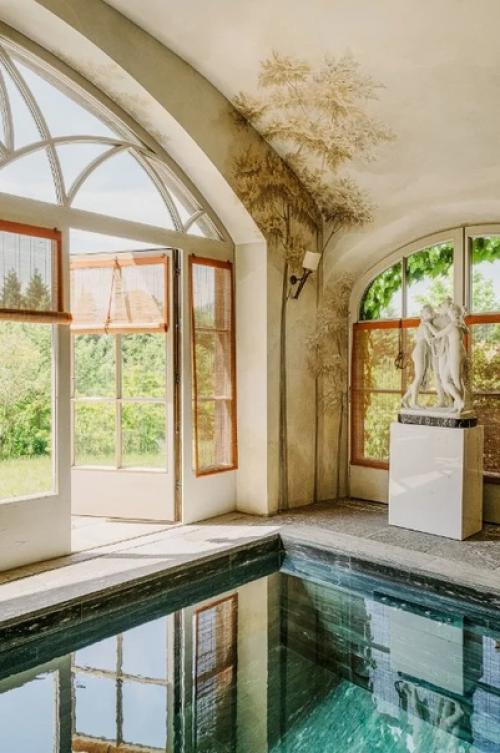 Расписной интерьер дома в альпийских горах Германии. 08