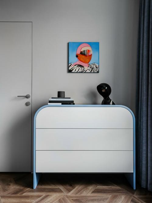 Перепланировка 1-комнатной квартиры 42 м 2 в ЖК английский квартал в Минске. 07