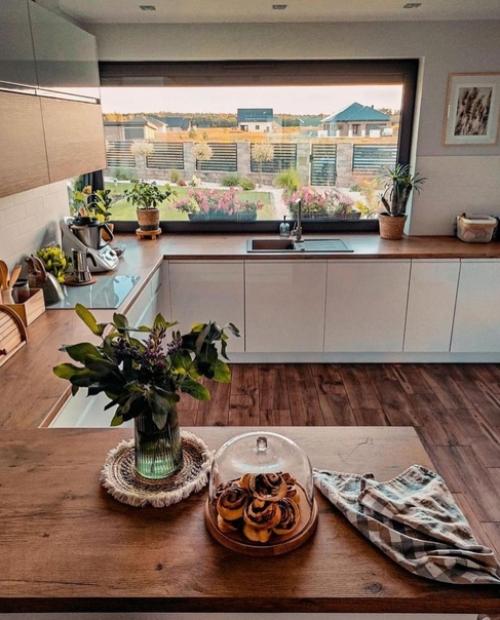 Современный европейский скандинавский интерьер загородного дома. 07