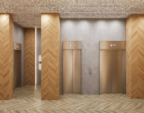 В нашем жилом комплексе Ойкумена утвержден дизайн - проект мест общего пользования - или парадных. 02