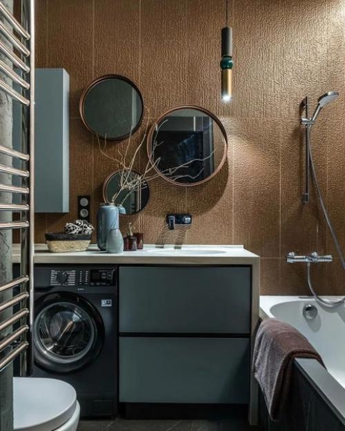 Дизайн квартиры в спокойных тонах на 46 кв. 08