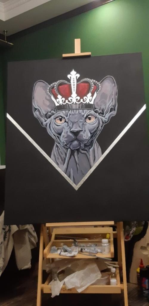 Поэтапный процесс создания современной картины. 06