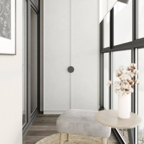 Интерьер спальни 12 кв. 05