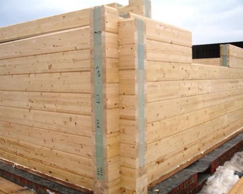 Термобрус - клееный брус с пенополистиролом. 06