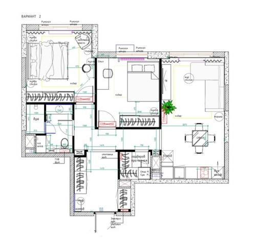 Кухня - гостиная получилась 19 кв. 09