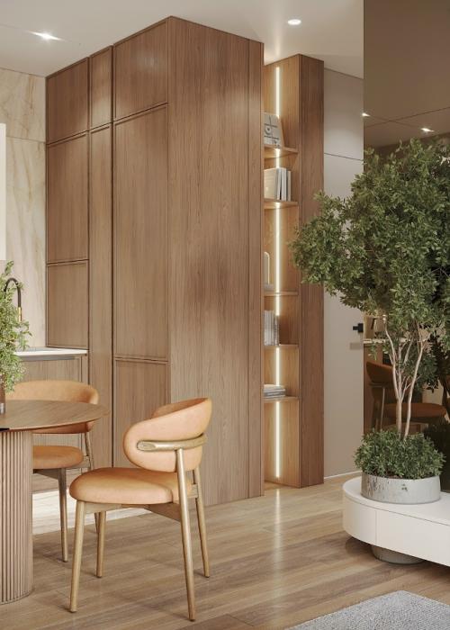 Кухня - гостиная получилась 19 кв. 03