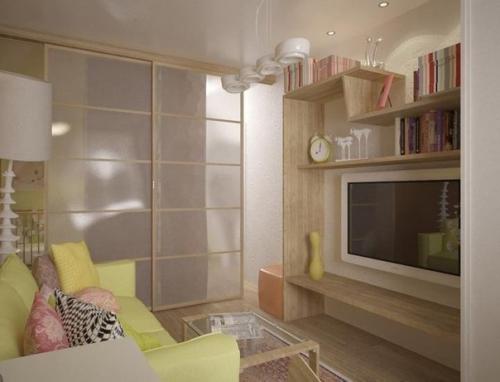 Проект однокомнатной квартиры для семьи с маленьким ребенком, 34 кв. 02