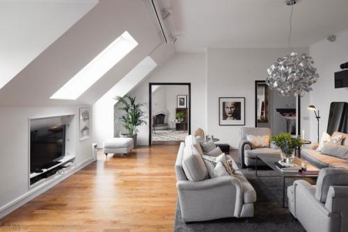 Небольшая стильная квартира в Стокгольме, Швеция, имеет приятный легкий интерьер с доминированием приглушенной цветовой палитры. 03