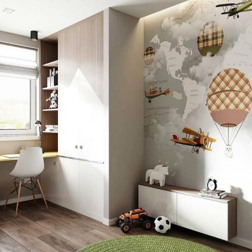 Интерьер квартиры, оформленный в современных трендах и цветах. 07