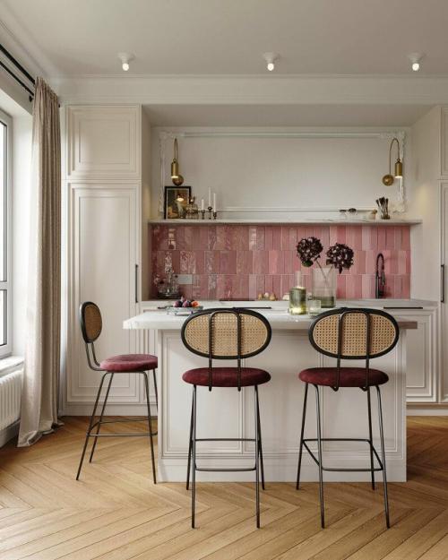 Нежный розовый интерьер в малогабаритке. 01