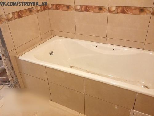 Процесс монтажа экрана под ванну. 08