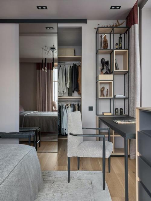 Реализованный интерьер современной квартиры, площадью 70 кв. 04