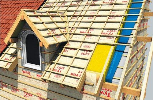 Окна на крыше дома. 06