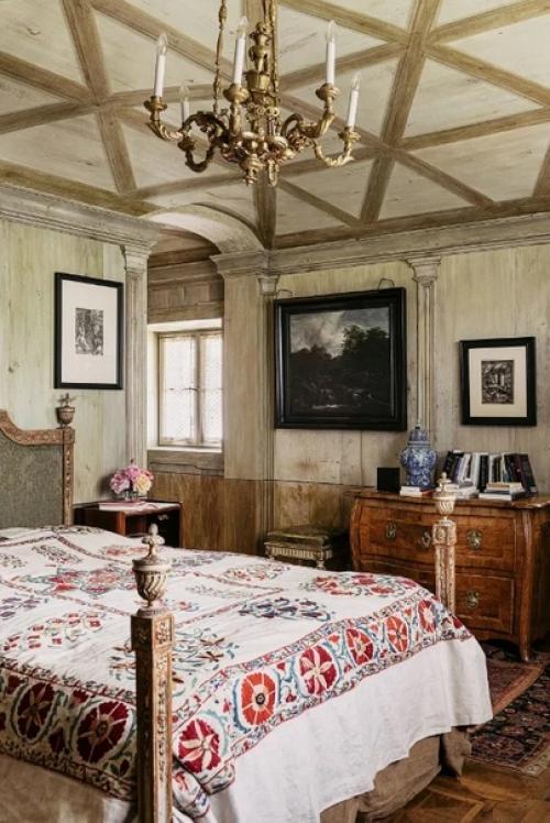 Расписной интерьер дома в альпийских горах Германии. 04