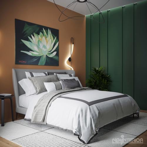 Вернёмся в спальню нашего нового проекта интерьера квартиры, расположенной в Санкт-петербурге в ЖК гранд хаус. 02