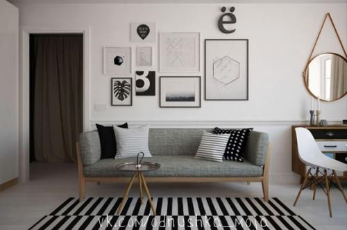 Скандинавский интерьер Хрущевской двушки. 05