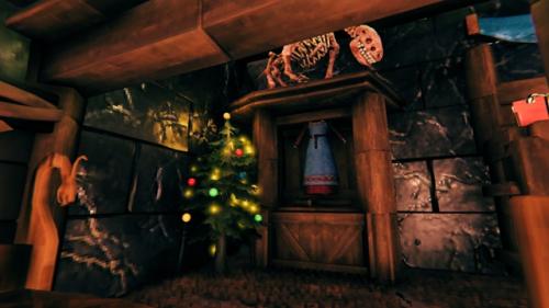 Горное шале, часть 5, интерьер - лестница и подвал. 01