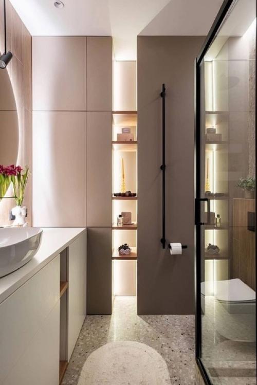 Функциональная однушка: кухня - ниша вместо гардеробной, гостиная и спальня. 07