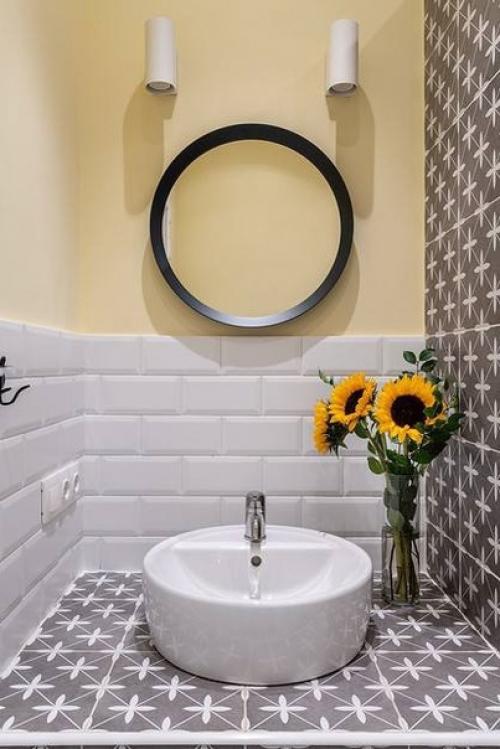 Яркий нестандартный интерьер квартиры - студии, площадью: 25 кв. 07