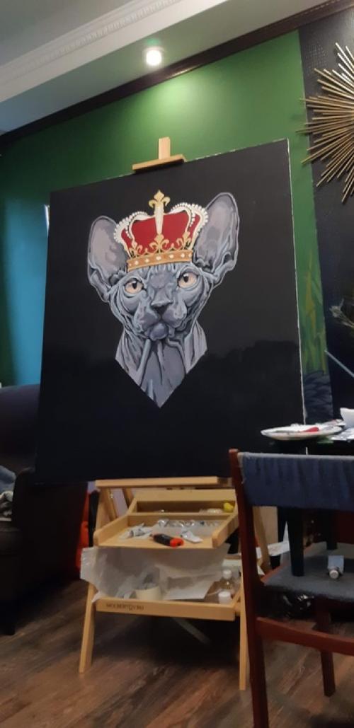 Поэтапный процесс создания современной картины. 05