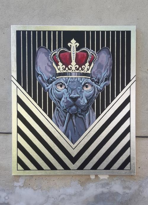 Поэтапный процесс создания современной картины. 08