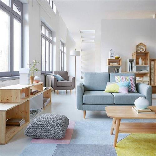 Вязаный пуф прекрасно дополняет интерьер не только детской комнаты, но и гостиной или спальни. 02