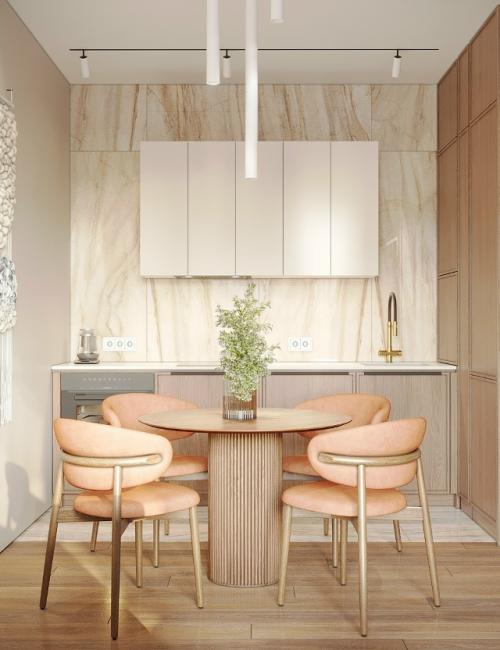 Кухня - гостиная получилась 19 кв. 04