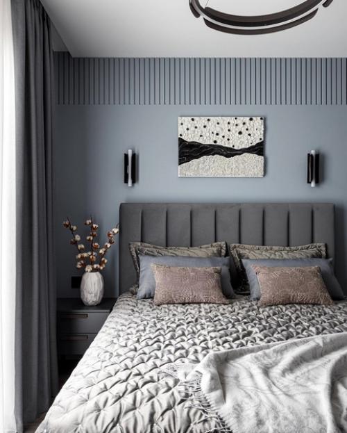 Мы презентуем завершенный дизайн - проект, где геометричные акценты и тщательно подобранная цветовая палитра сыграли важную роль. 02