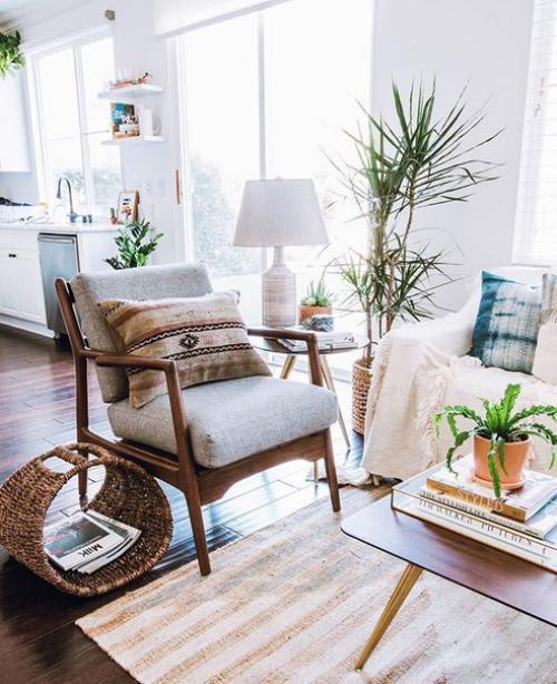 Эко - стиль. Данное стилевое направление в интерьерах домов и офисов распространено. 06