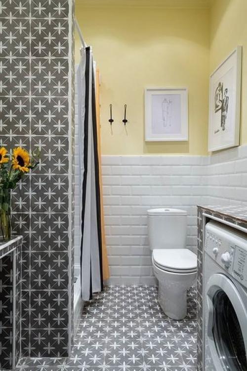 Яркий нестандартный интерьер квартиры - студии, площадью: 25 кв. 08