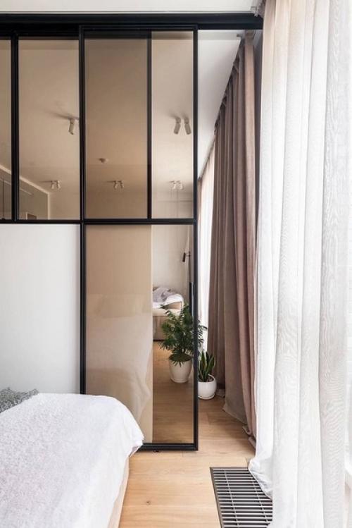 Функциональная однушка: кухня - ниша вместо гардеробной, гостиная и спальня. 05