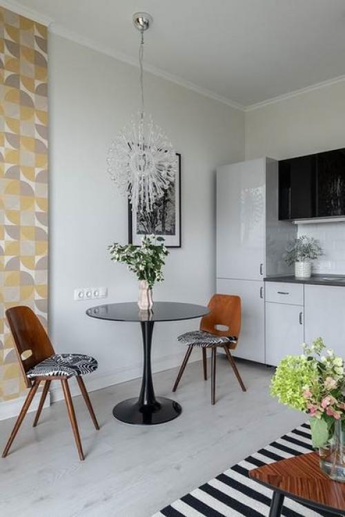 Яркий нестандартный интерьер квартиры - студии, площадью: 25 кв. 04