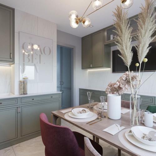 Дизайн - проект кухни, 10 кв. 01