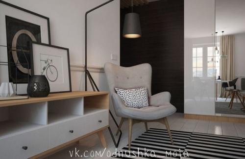 Скандинавский интерьер Хрущевской двушки. 06
