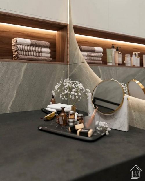 Дерево все чаще дизайнерами в интерьерах ванных комнат используется. 03