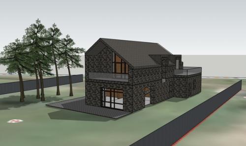 Барнхаус 2-эт.  170 м 2+ гараж 30 м 2. 02