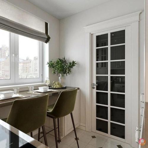 Компактная кухня - малышка площадью 5. 6 кв. 02