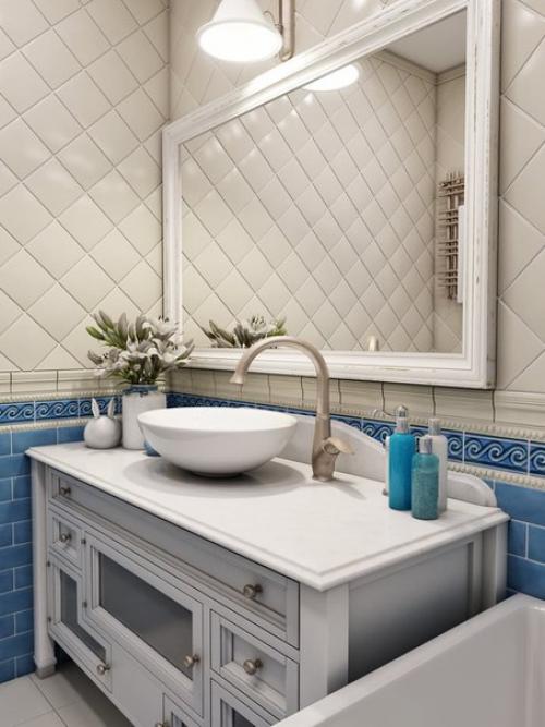 Дизайн интерьера: ванная комната и туалет.

