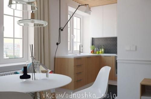 Скандинавский интерьер Хрущевской двушки. 02