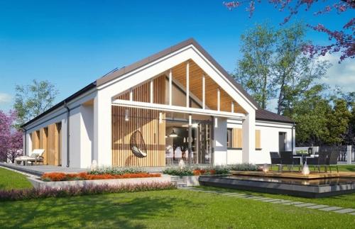 Эскизный проект современного дома с камином и просторной гостиной. 03 Эскизный проект современного дома с камином и просторной гостиной. 03