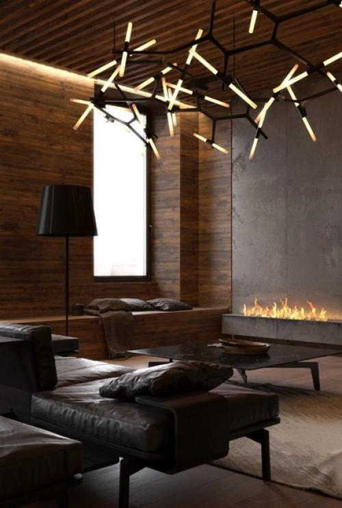 Дерево в интерьере- нестареющий элемент дизайна. 01