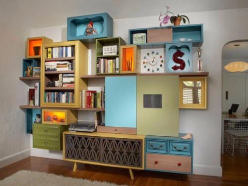 Тренд осени: яркие винтажные предметы мебели. 05