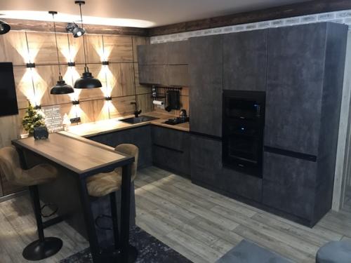 Мы сделали кухню - гостинную в стиле лофт. 01